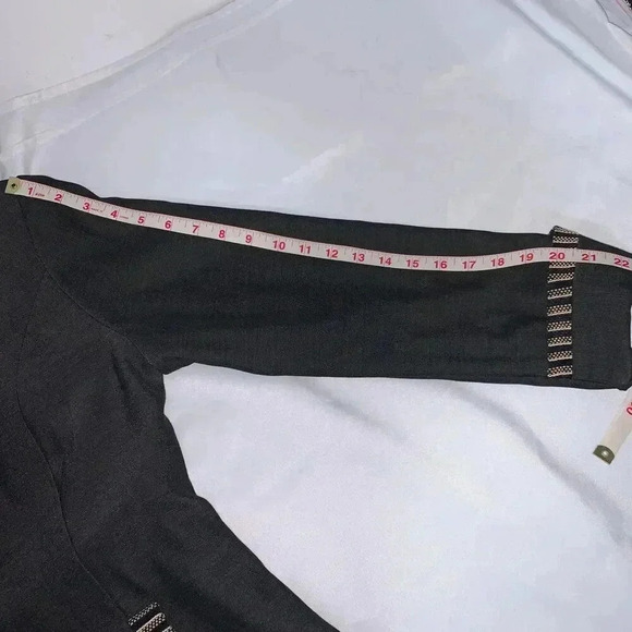 Women's Dig Wah Korean Style Casual Striped sleeves wool Blazer button up XL - Picture 10 of 11